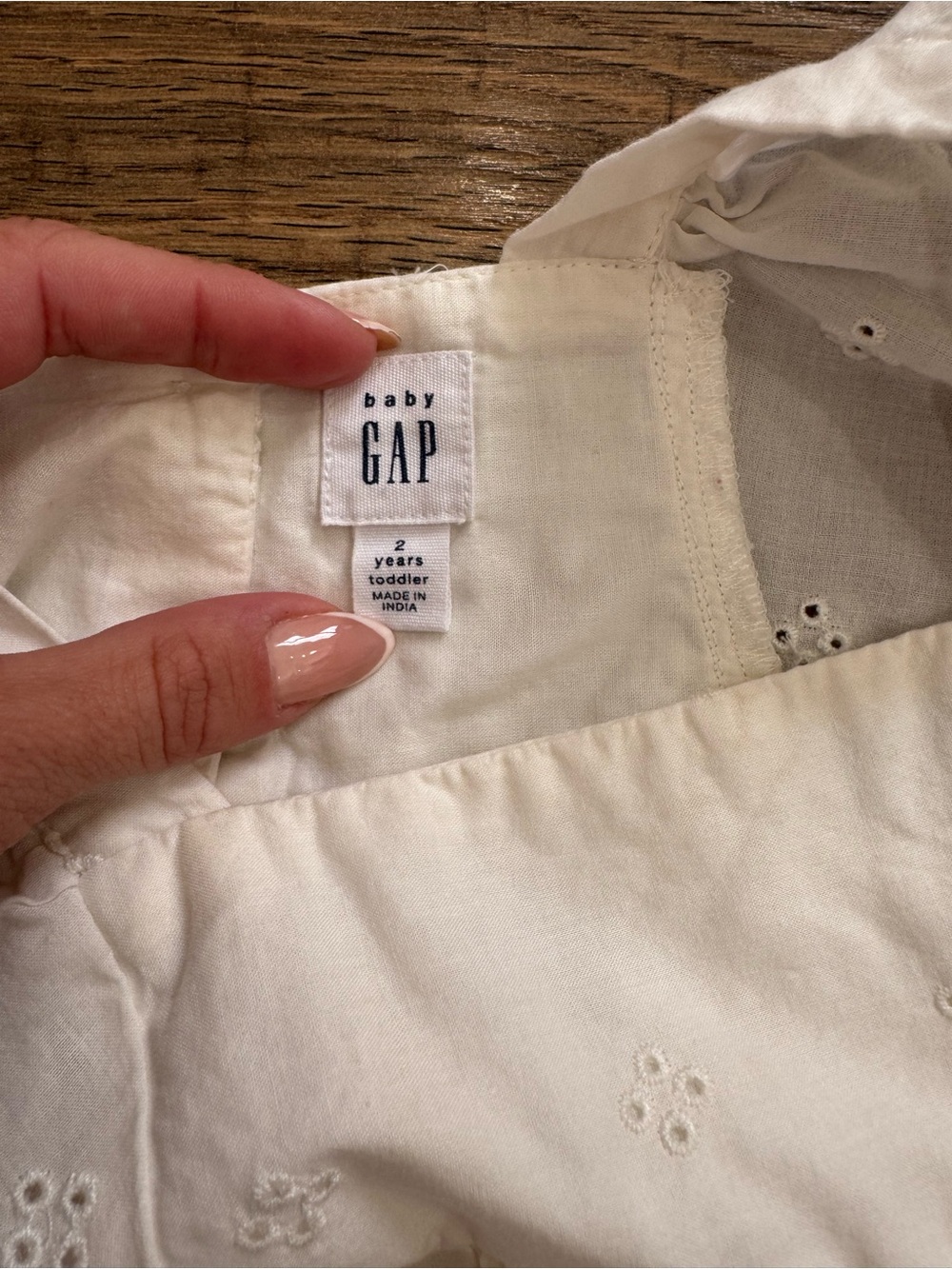 GAP Ivory Eyelet Puff Sleeve Top & Shorts Set - Picture 4 of 7